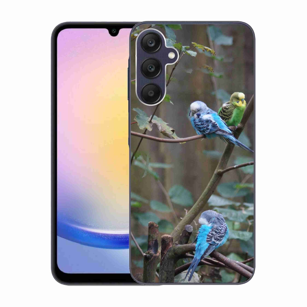 Gélový kryt mmCase na Samsung Galaxy A25 5G - papagáje na vetve