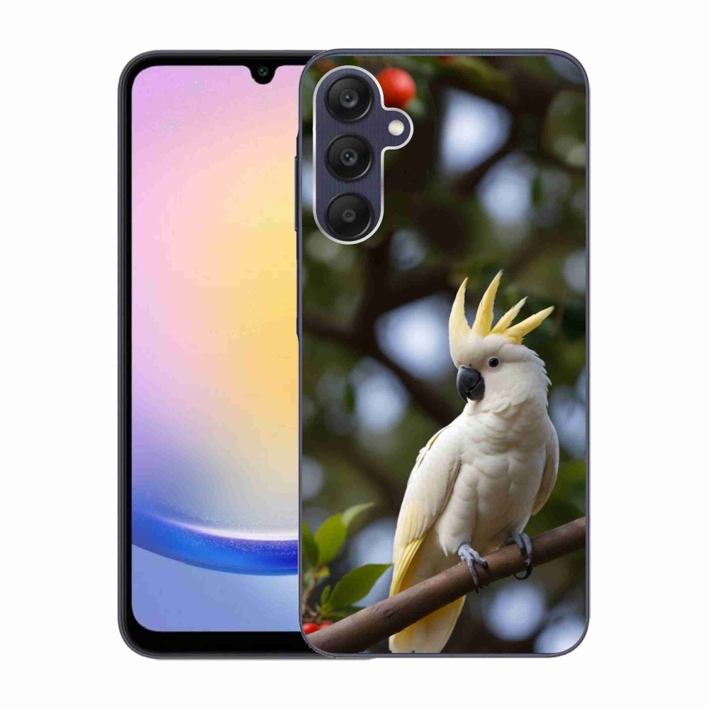 Gélový kryt mmCase na Samsung Galaxy A25 5G - papagáj kakadu 3