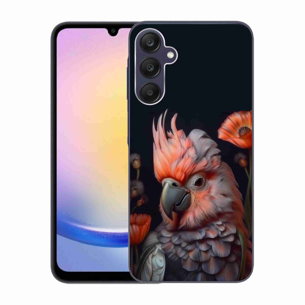 Gélový kryt mmCase na Samsung Galaxy A25 5G - papagáj kakadu vo farbách
