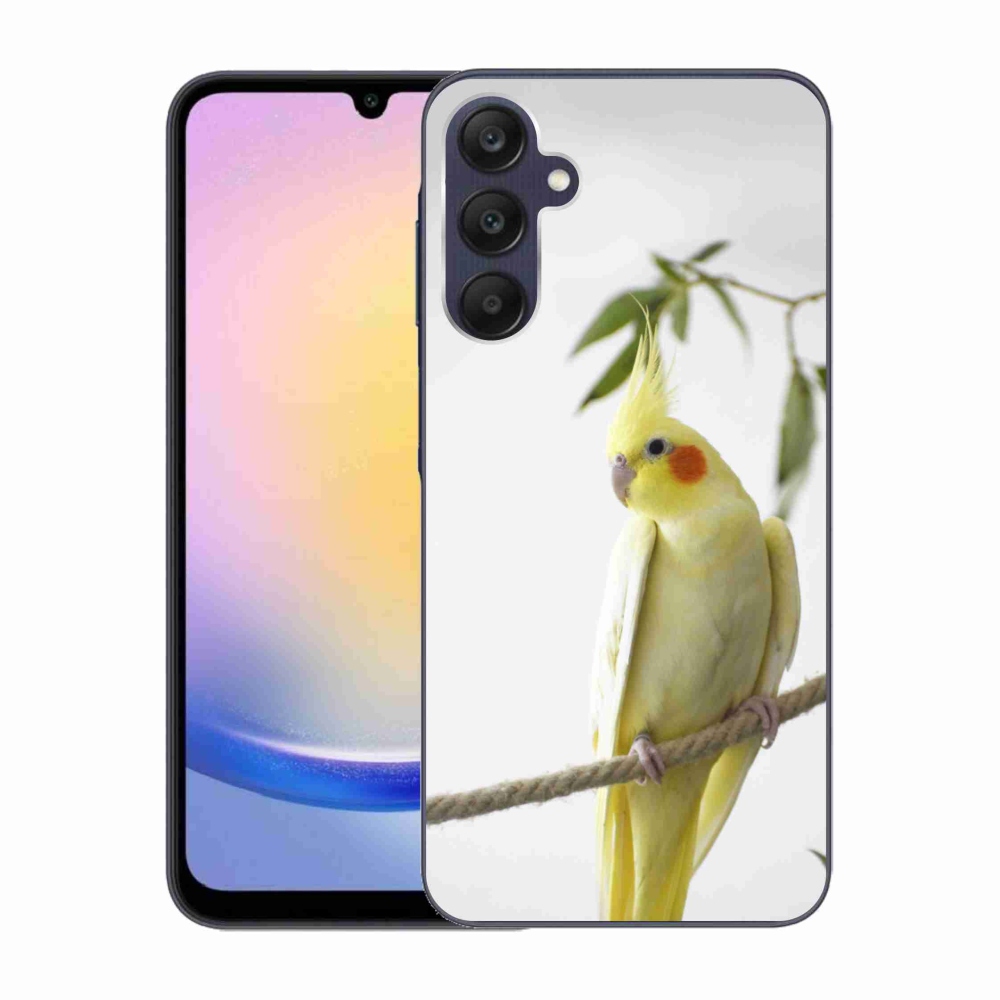 Gélový kryt mmCase na Samsung Galaxy A25 5G - papagáj korela chocholatá