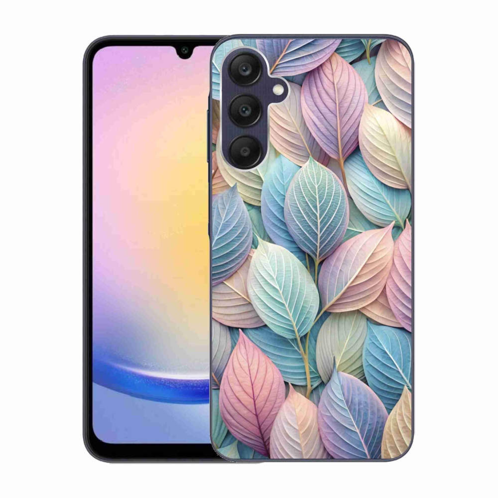 Gélový kryt mmCase na Samsung Galaxy A25 5G - pastelové listy