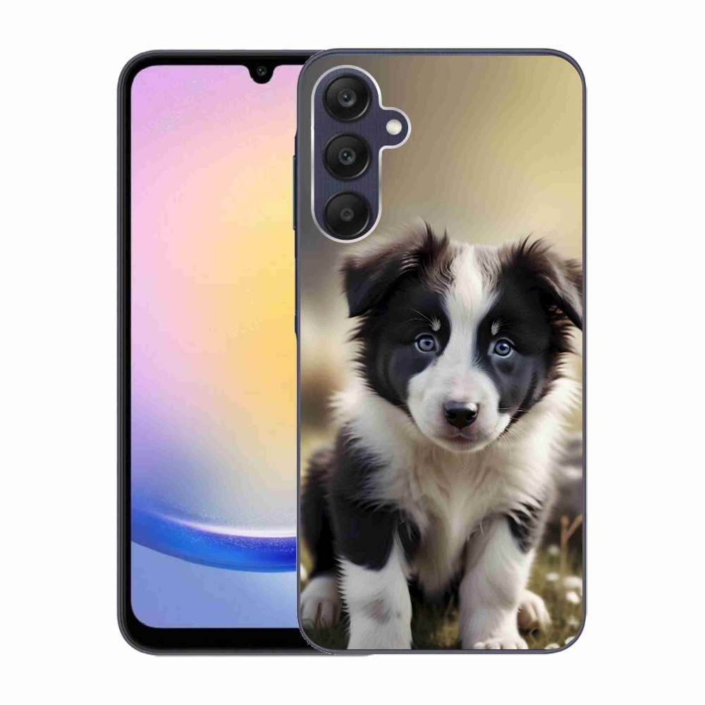 Gélový kryt mmCase na Samsung Galaxy A25 5G - roztomilá border kólia