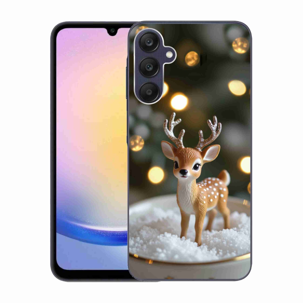Gélový kryt mmCase na Samsung Galaxy A25 5G - roztomilý vianočný jeleň