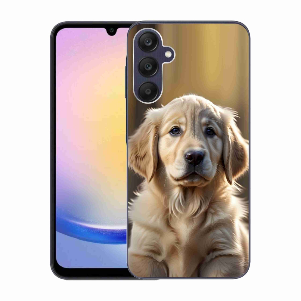 Gélový kryt mmCase na Samsung Galaxy A25 5G - roztomilý zlatý retriever