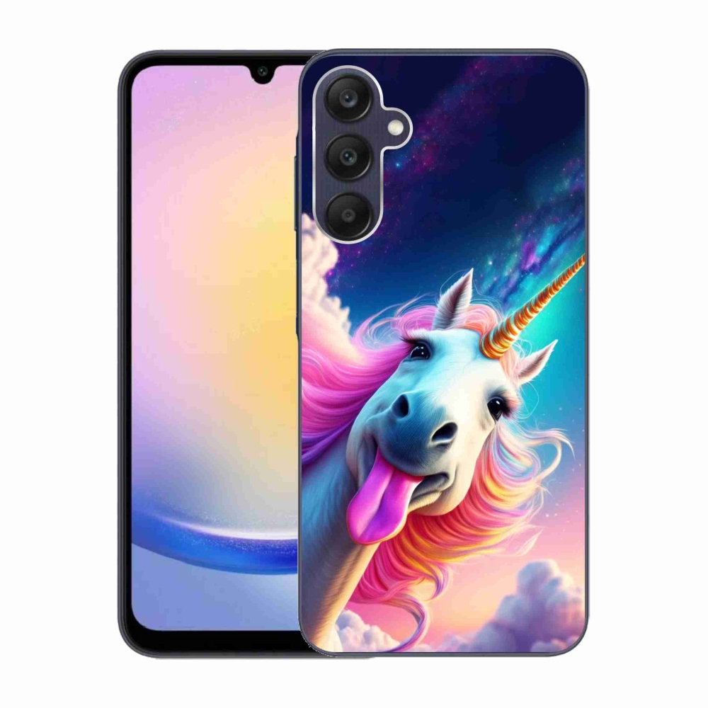 Gélový kryt mmCase na Samsung Galaxy A25 5G - šialený jednorožec