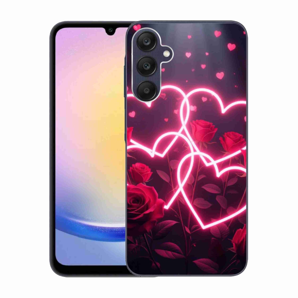 Gélový kryt mmCase na Samsung Galaxy A25 5G - srdce lásky