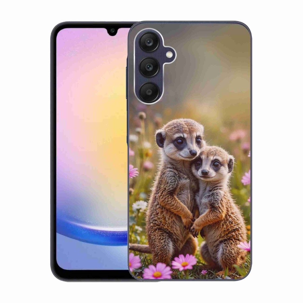 Gélový kryt mmCase na Samsung Galaxy A25 5G - surikatí duo
