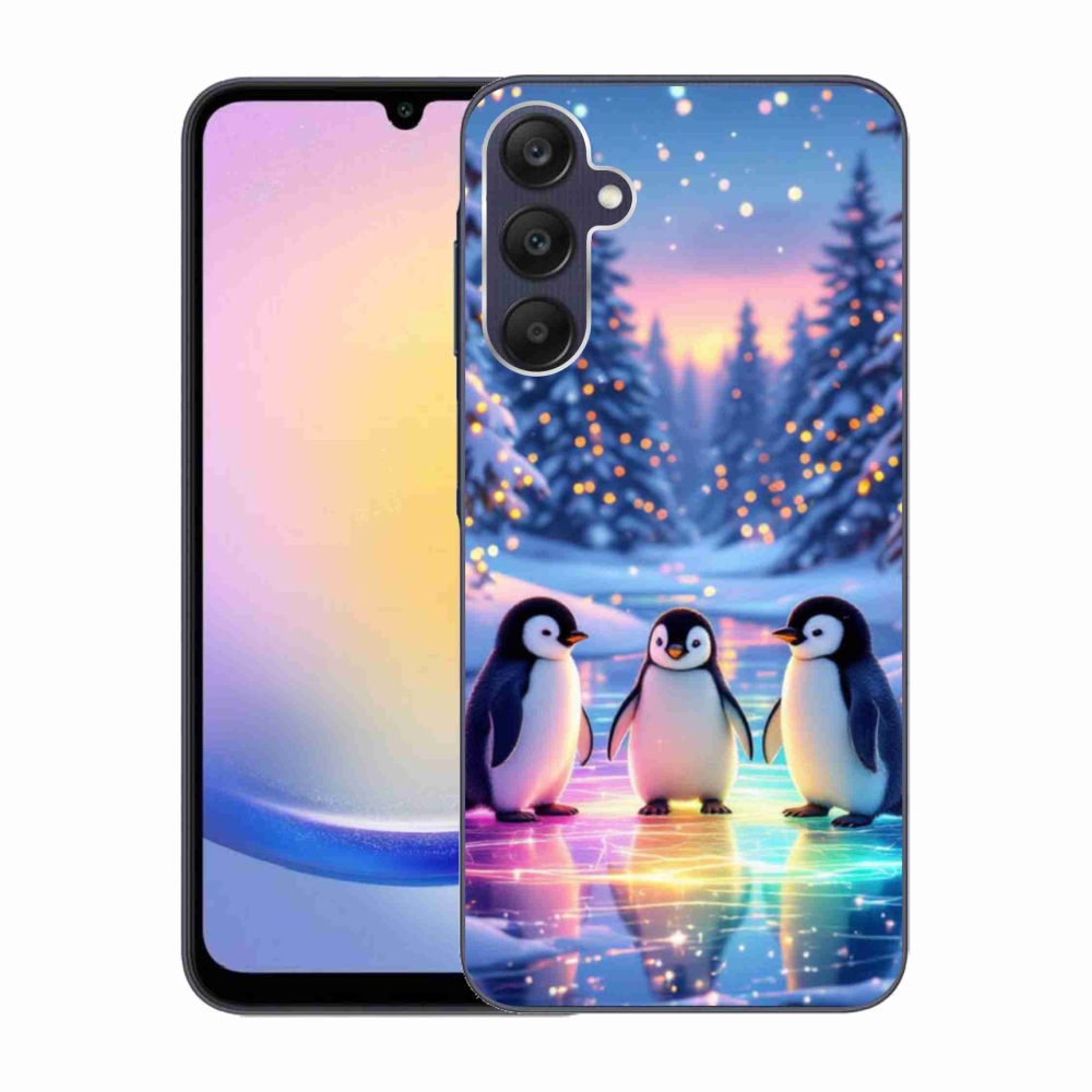 Gélový kryt mmCase na Samsung Galaxy A25 5G - tučniaky