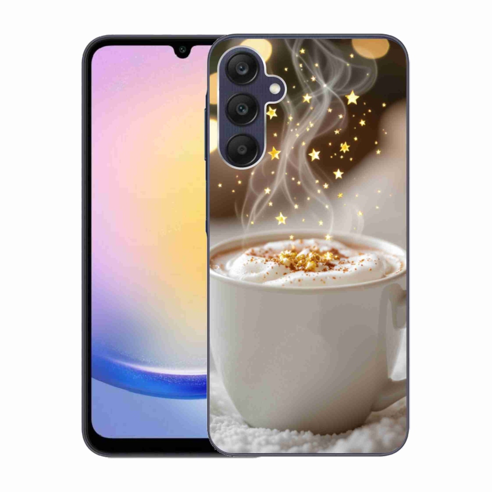 Gélový kryt mmCase na Samsung Galaxy A25 5G - vianočný horúci nápoj
