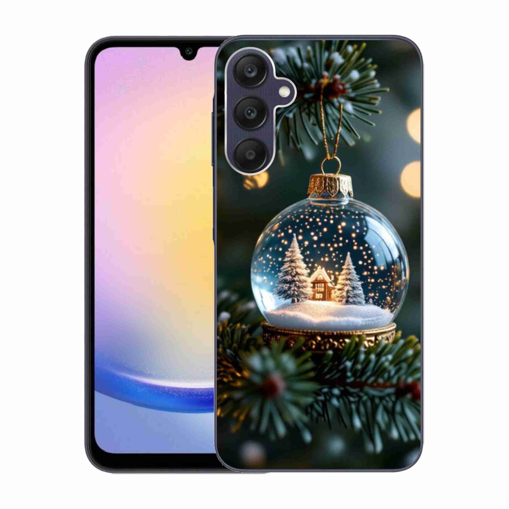 Gélový kryt mmCase na Samsung Galaxy A25 5G - vianočné gule 2