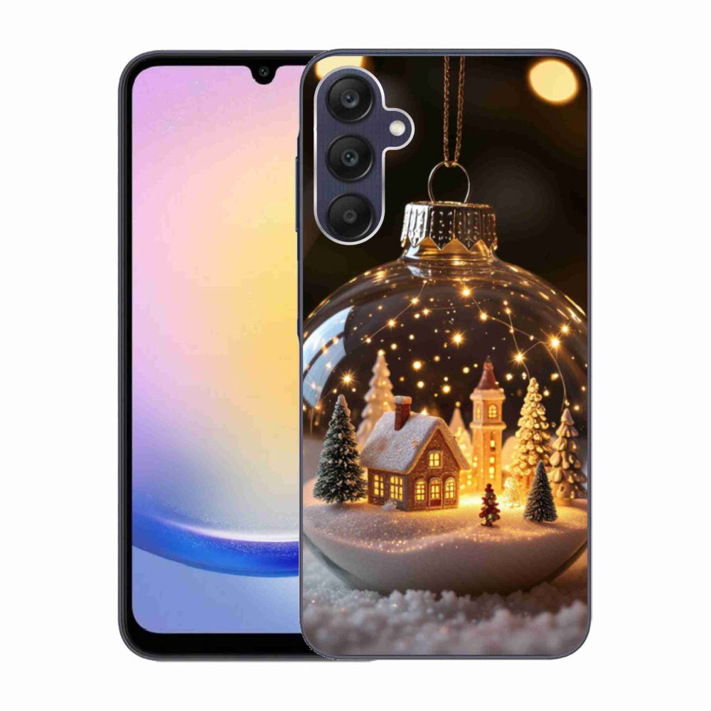 Gélový kryt mmCase na Samsung Galaxy A25 5G - vianočné gule 3