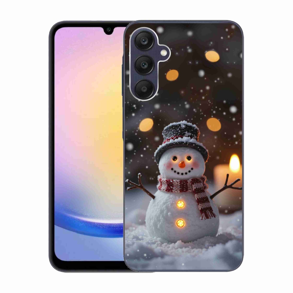 Gélový kryt mmCase na Samsung Galaxy A25 5G - veselý snehuliak