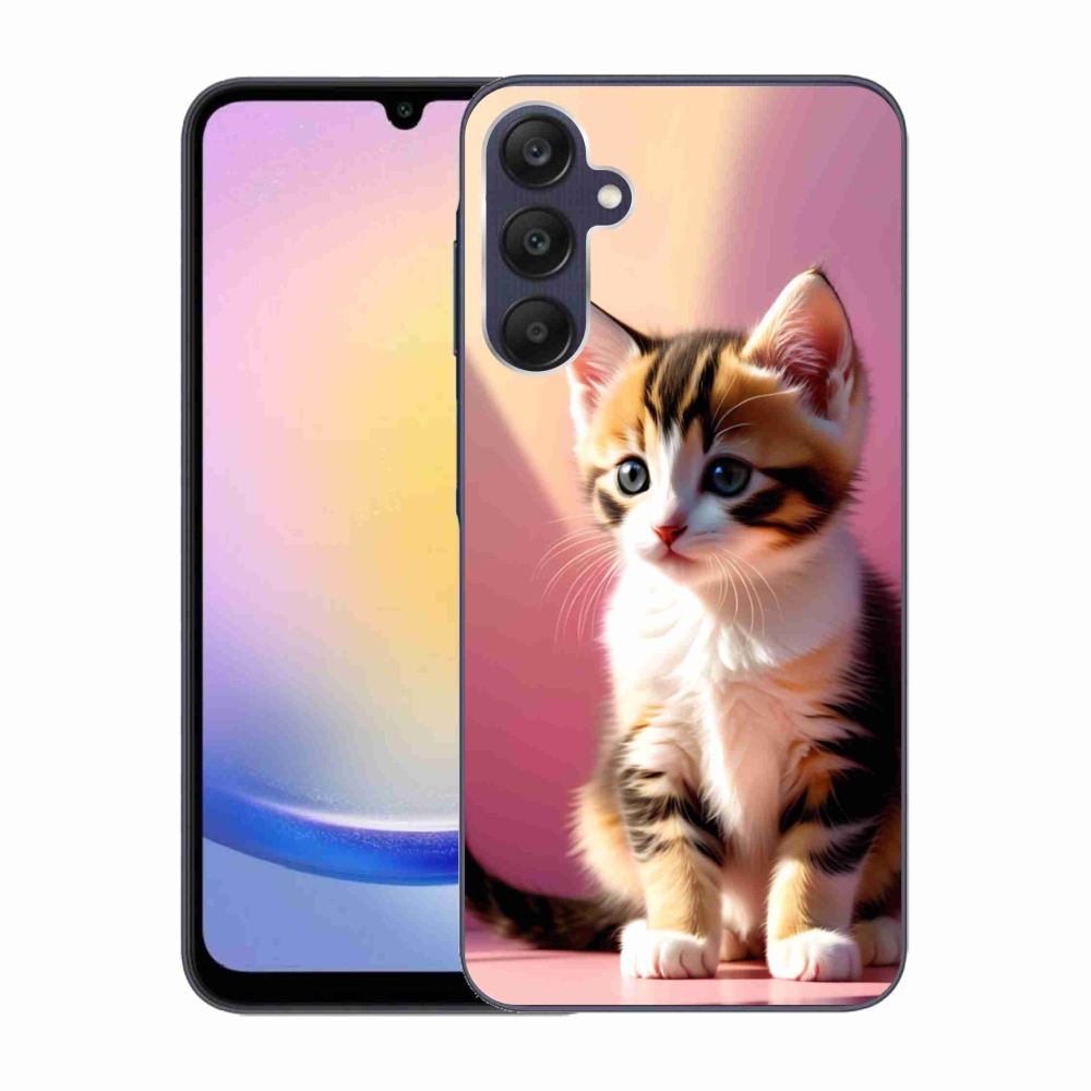 Gélový kryt mmCase na Samsung Galaxy A25 5G - zvedavé mačiatko 2