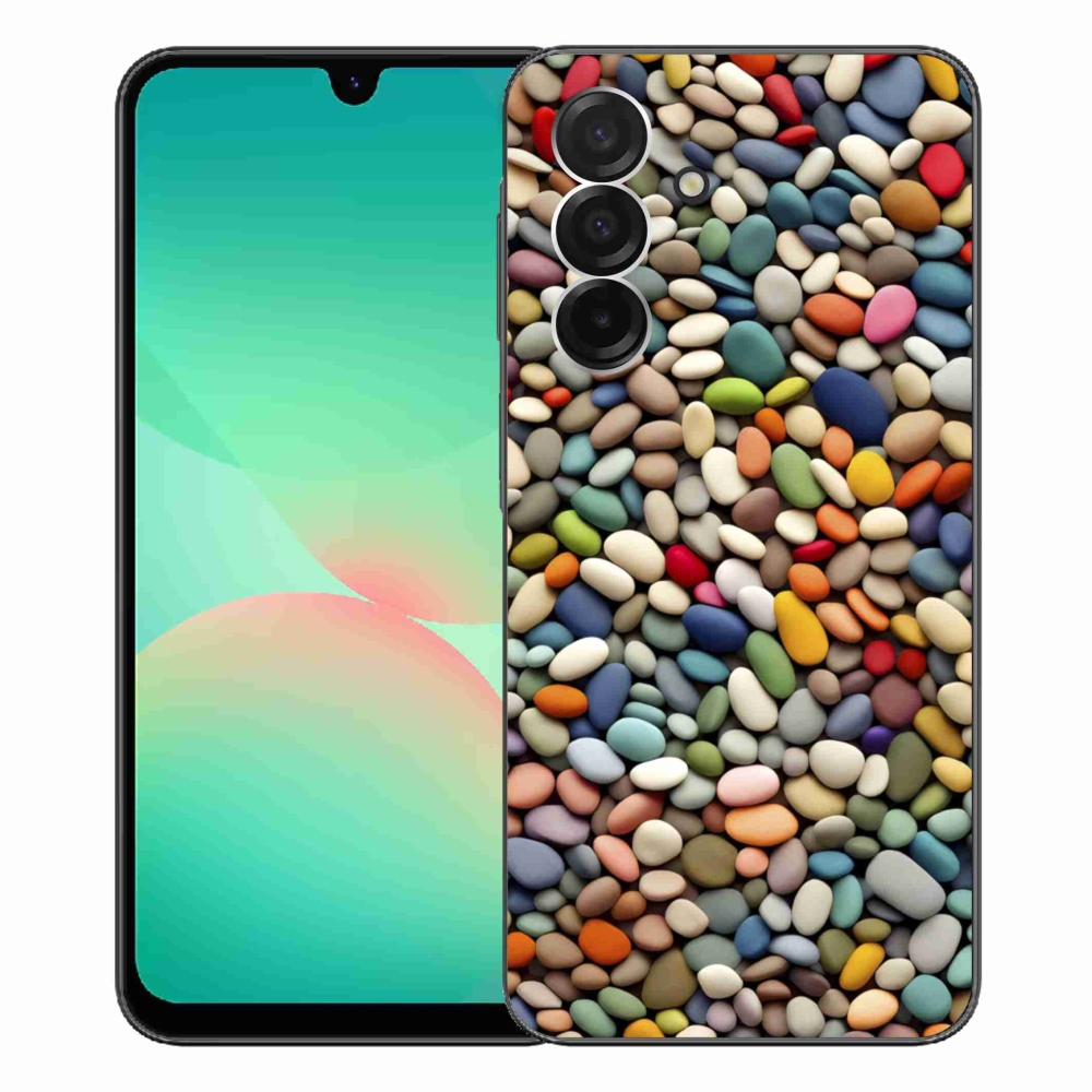 Gélový kryt mmCase na Samsung Galaxy A26 5G - farebné kamienky 2