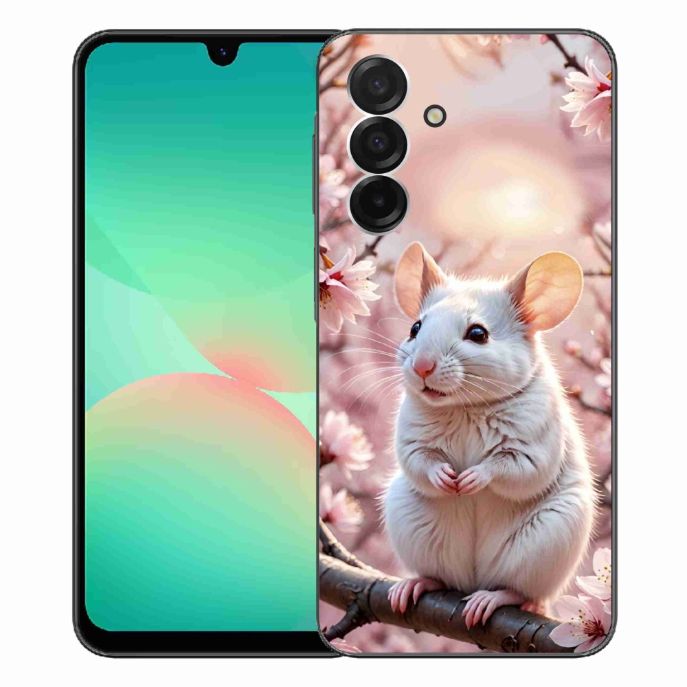 Gélový kryt mmCase na Samsung Galaxy A26 5G - biela myš na vetve