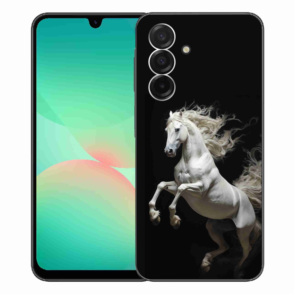 Gélový kryt mmCase na Samsung Galaxy A26 5G - biely kôň 4