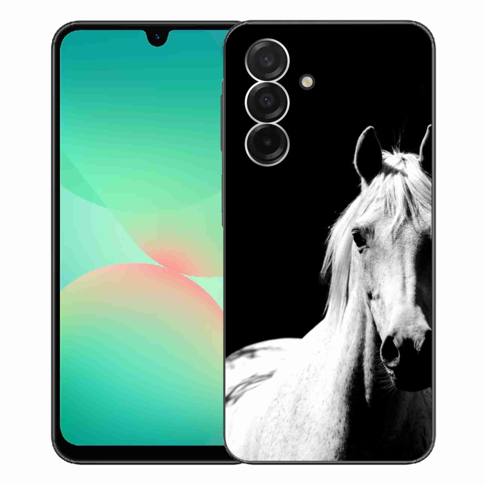 Gélový kryt mmCase na Samsung Galaxy A26 5G - biely kôň 5