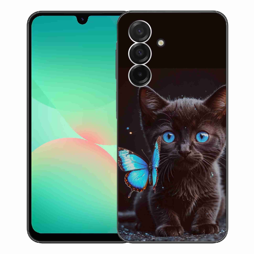 Gélový kryt mmCase na Samsung Galaxy A26 5G - čierne mačiatko 3