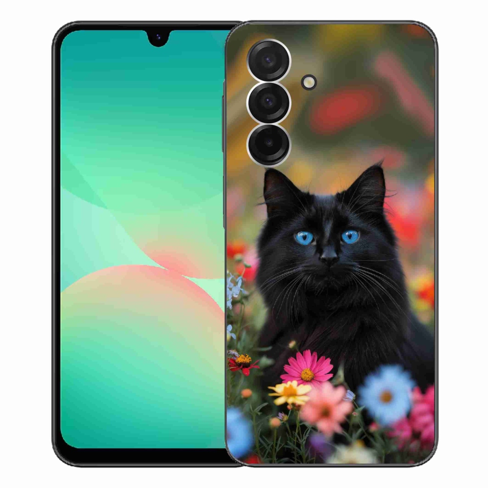 Gélový kryt mmCase na Samsung Galaxy A26 5G - čierne mačiatko 4