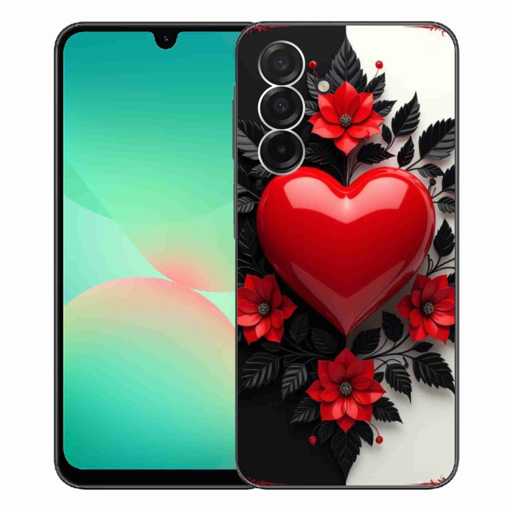 Gélový kryt mmCase na Samsung Galaxy A26 5G - červené srdce