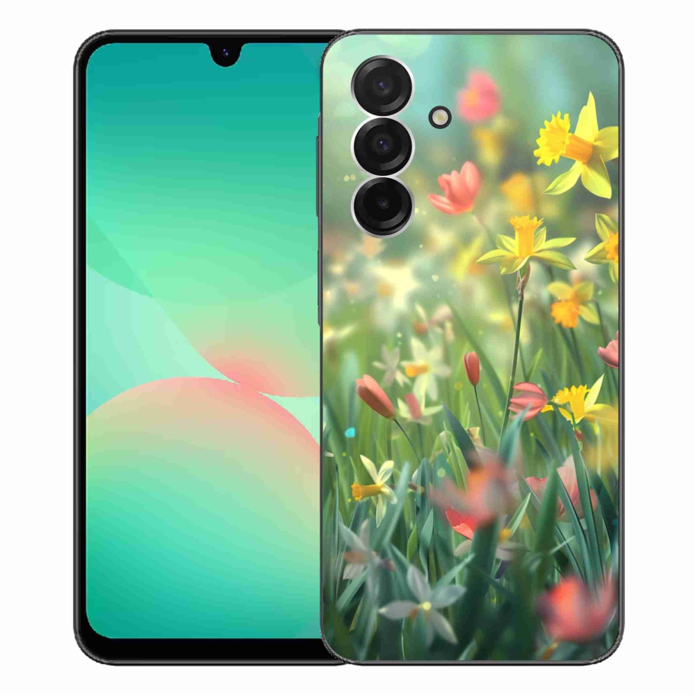 Gélový kryt mmCase na Samsung Galaxy A26 5G - jarné kvety