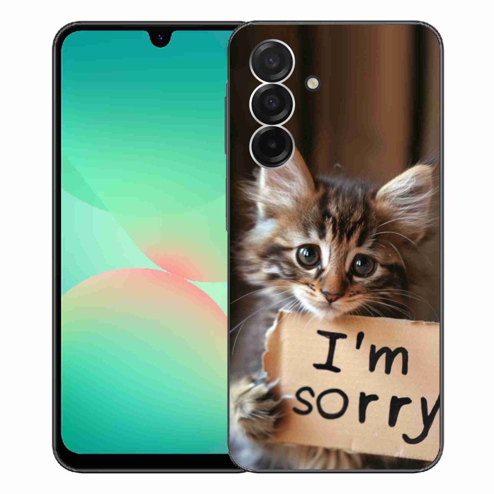 Gélový kryt mmCase na Samsung Galaxy A26 5G - mačacie ospravedlnenie