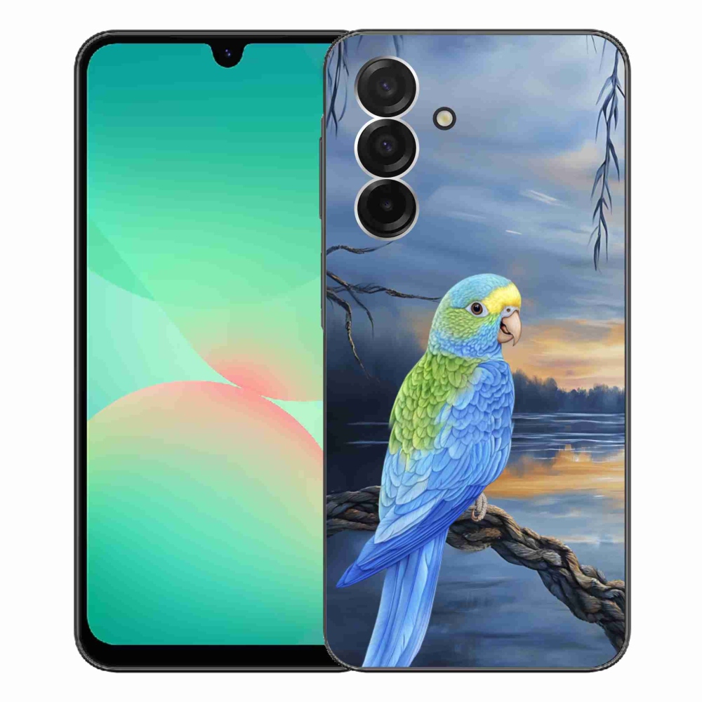 Gélový kryt mmCase na Samsung Galaxy A26 5G - modrý papagáj