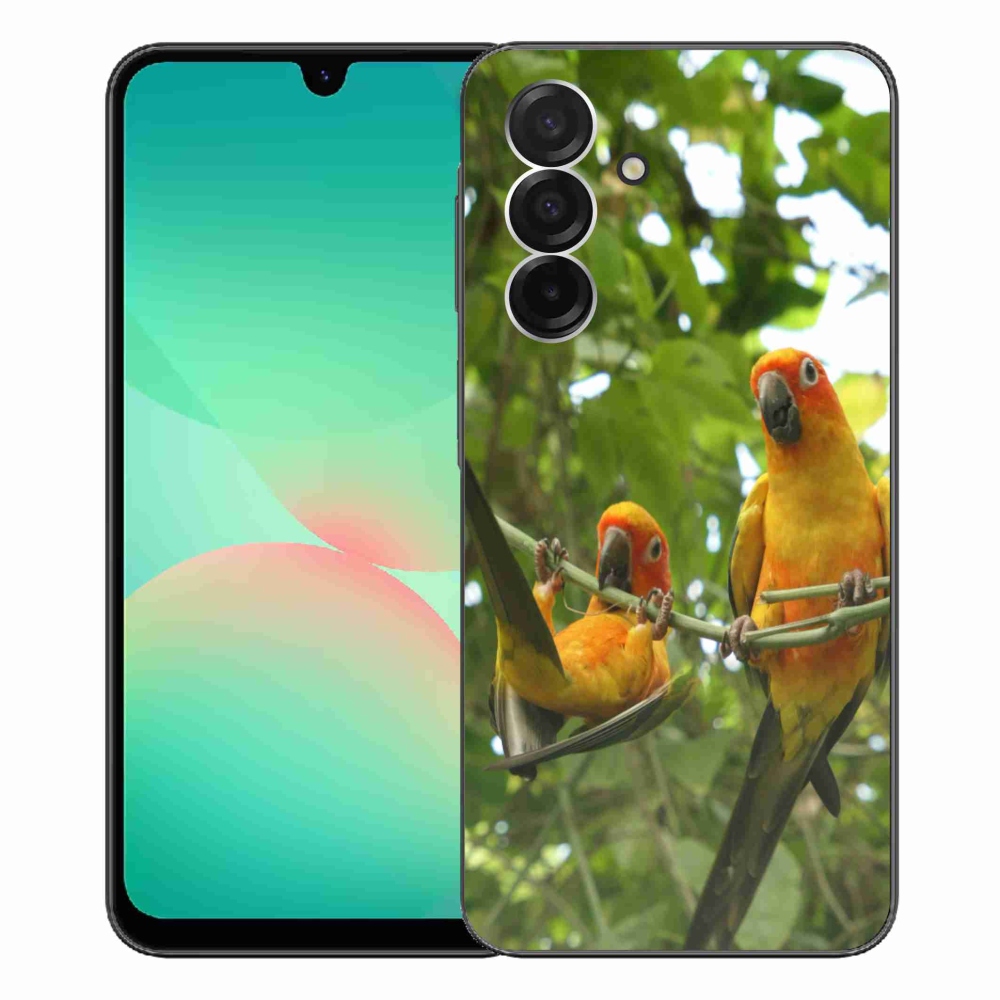 Gélový kryt mmCase na Samsung Galaxy A26 5G - papagáje aratingy