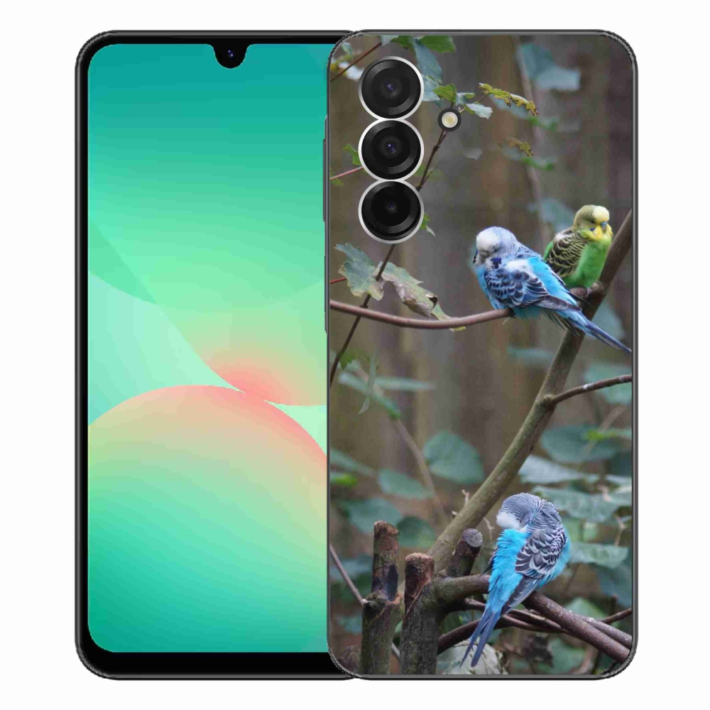Gélový kryt mmCase na Samsung Galaxy A26 5G - papagáje na vetve
