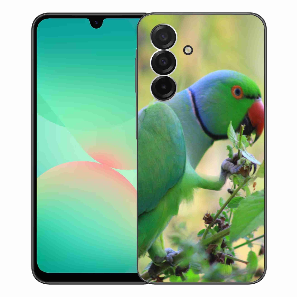 Gélový kryt mmCase na Samsung Galaxy A26 5G - papagáj Alexandr