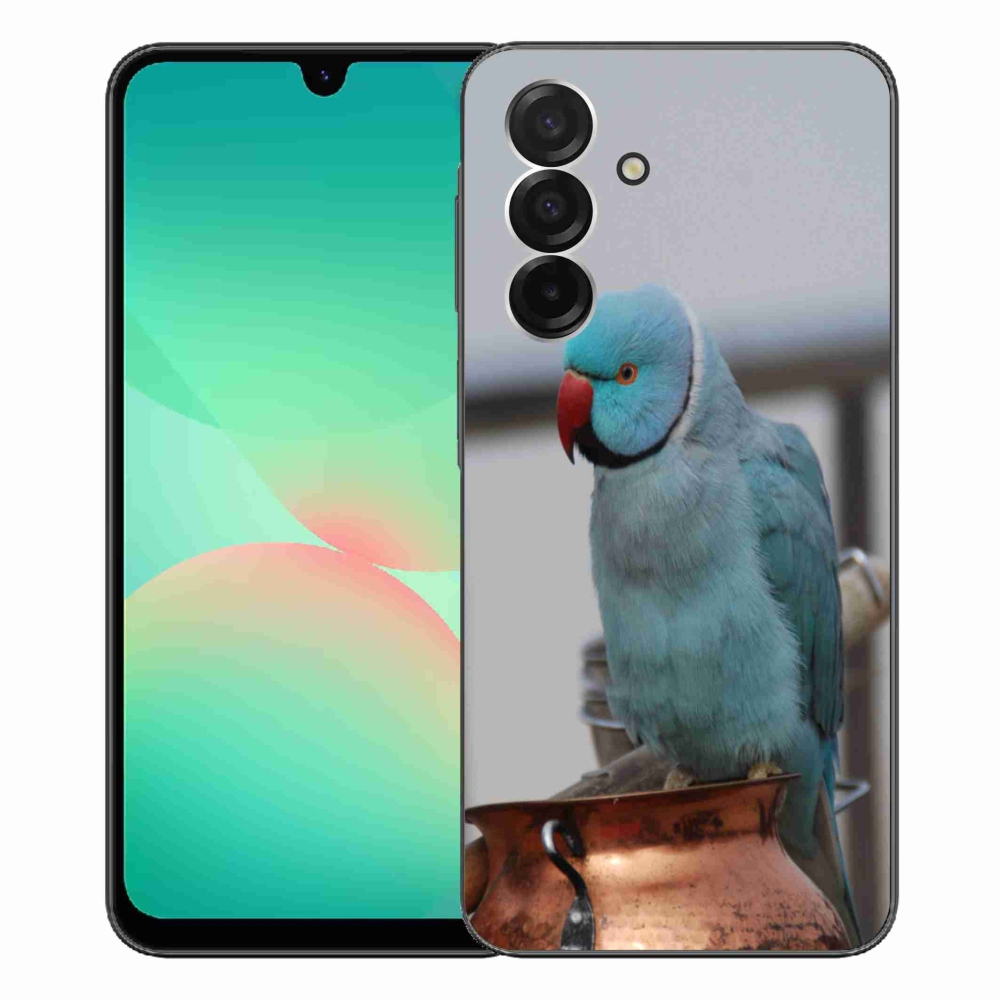 Gélový kryt mmCase na Samsung Galaxy A26 5G - papagáj alexander modrý