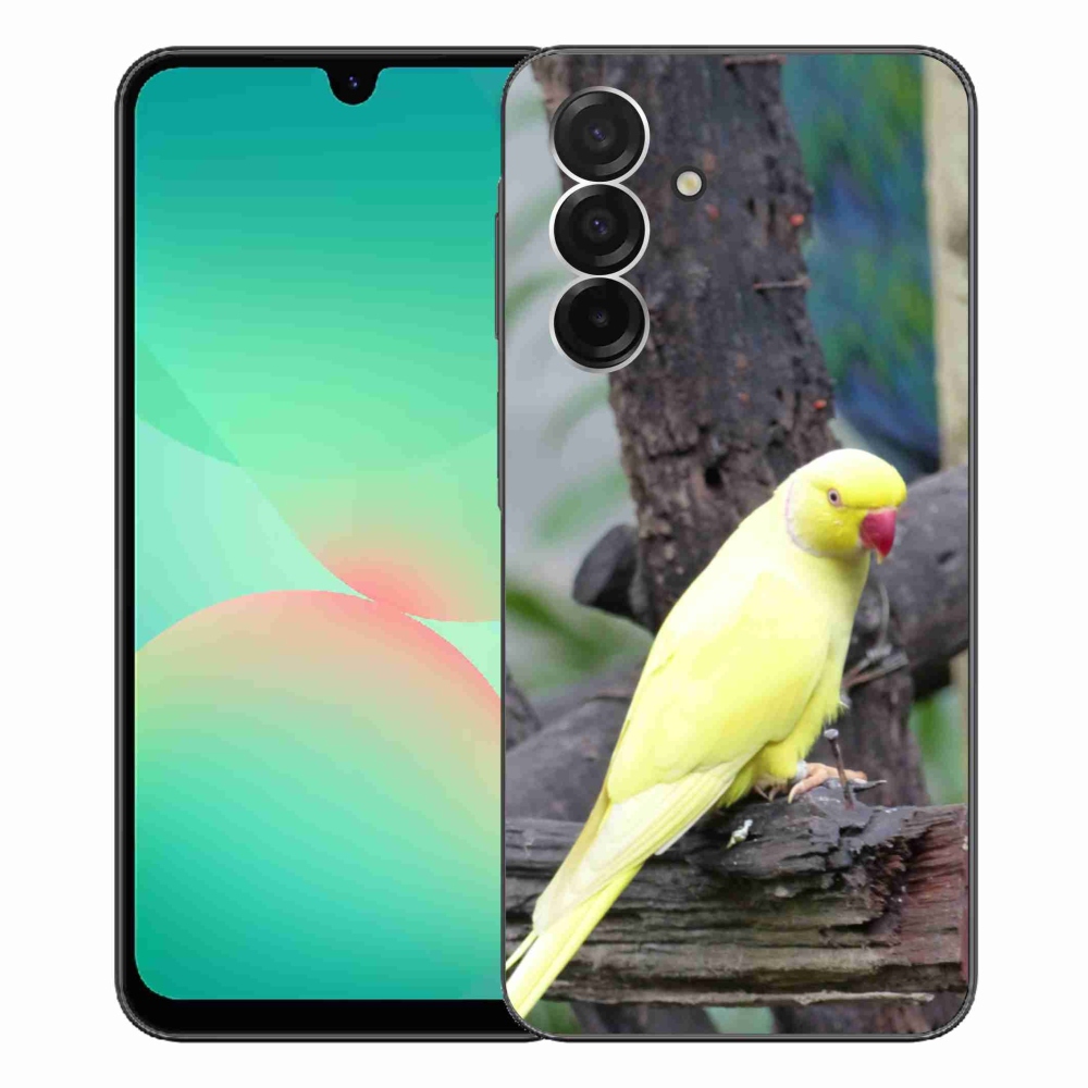 Gélový kryt mmCase na Samsung Galaxy A26 5G - papagáj alexander žltý