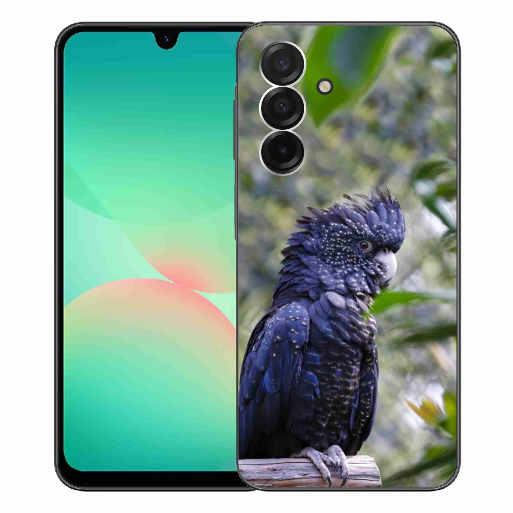 Gélový kryt mmCase na Samsung Galaxy A26 5G - papagáj kakadu čierny