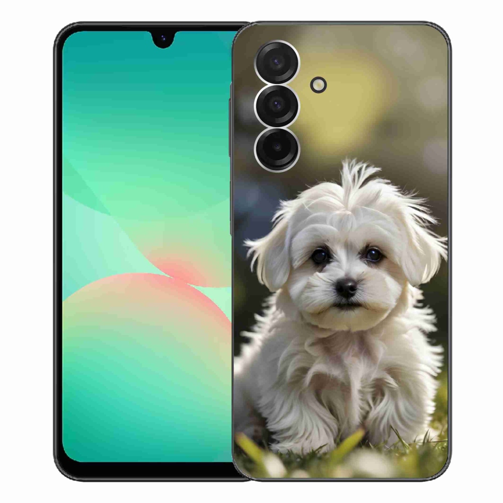 Gélový kryt mmCase na Samsung Galaxy A26 5G - roztomilý maltézsky psík