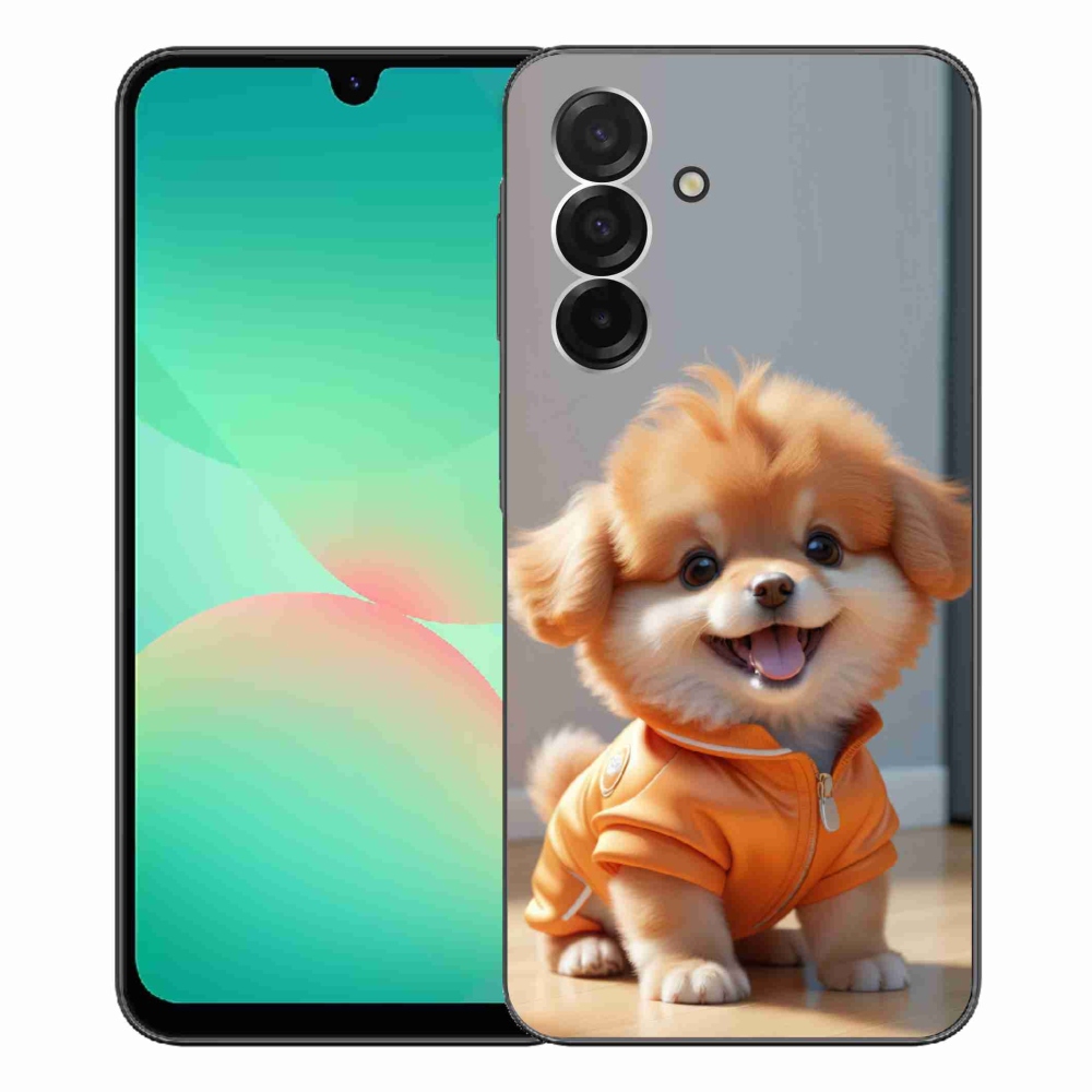 Gélový kryt mmCase na Samsung Galaxy A26 5G - roztomilý pomeranian v mikine