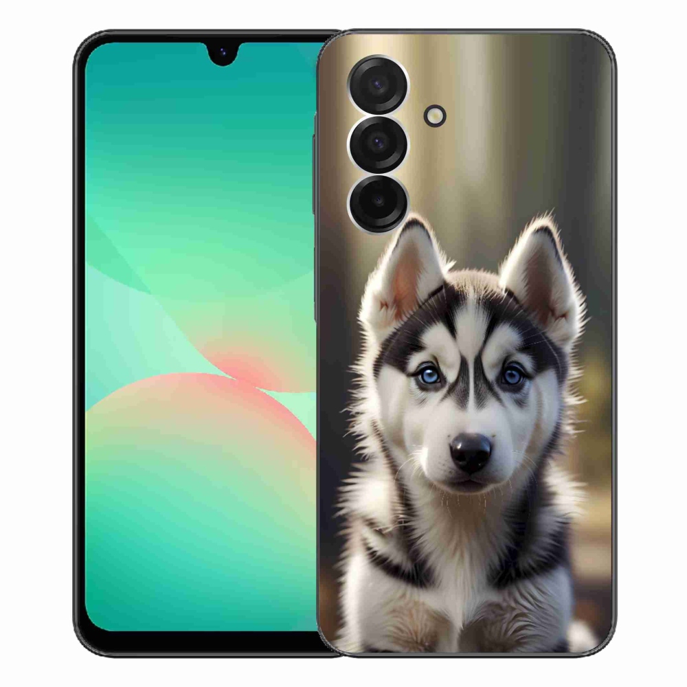 Gélový kryt mmCase na Samsung Galaxy A26 5G - roztomilý sibírsky husky