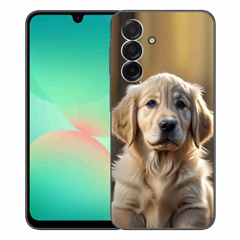 Gélový kryt mmCase na Samsung Galaxy A26 5G - roztomilý zlatý retriever
