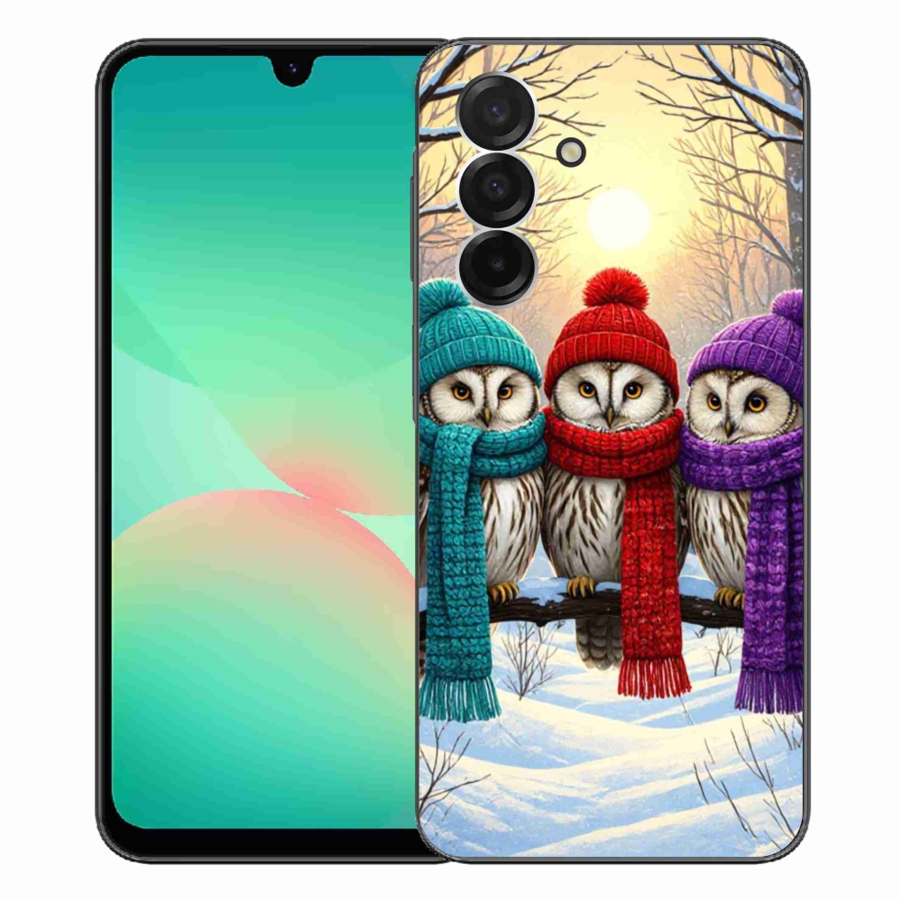 Gélový kryt mmCase na Samsung Galaxy A26 5G - soví priatelia