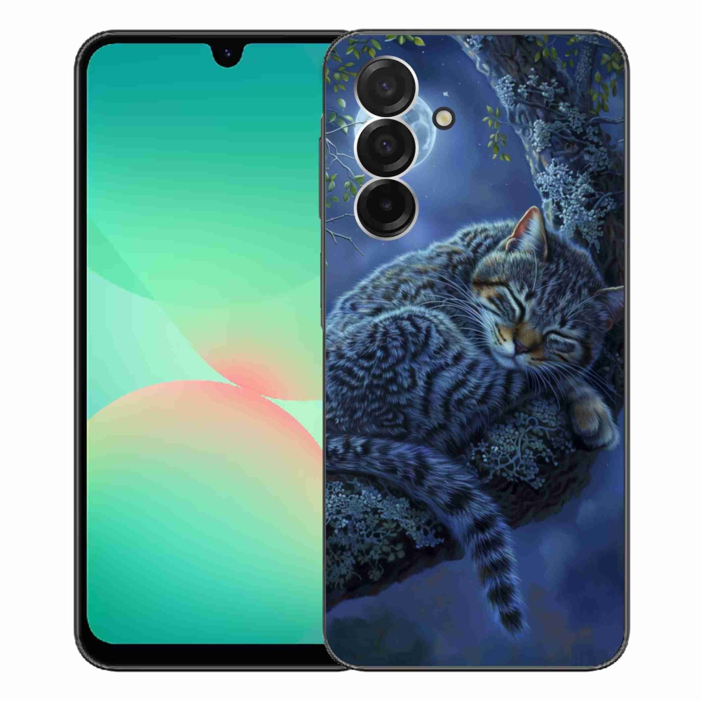 Gélový kryt mmCase na Samsung Galaxy A26 5G - spiaca mačka