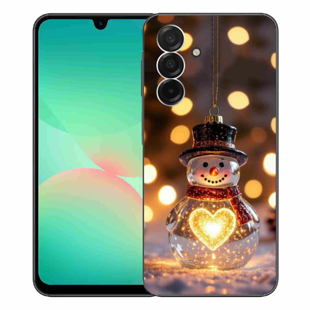Gélový kryt mmCase na Samsung Galaxy A26 5G - svietiaci vianočný snehuliak