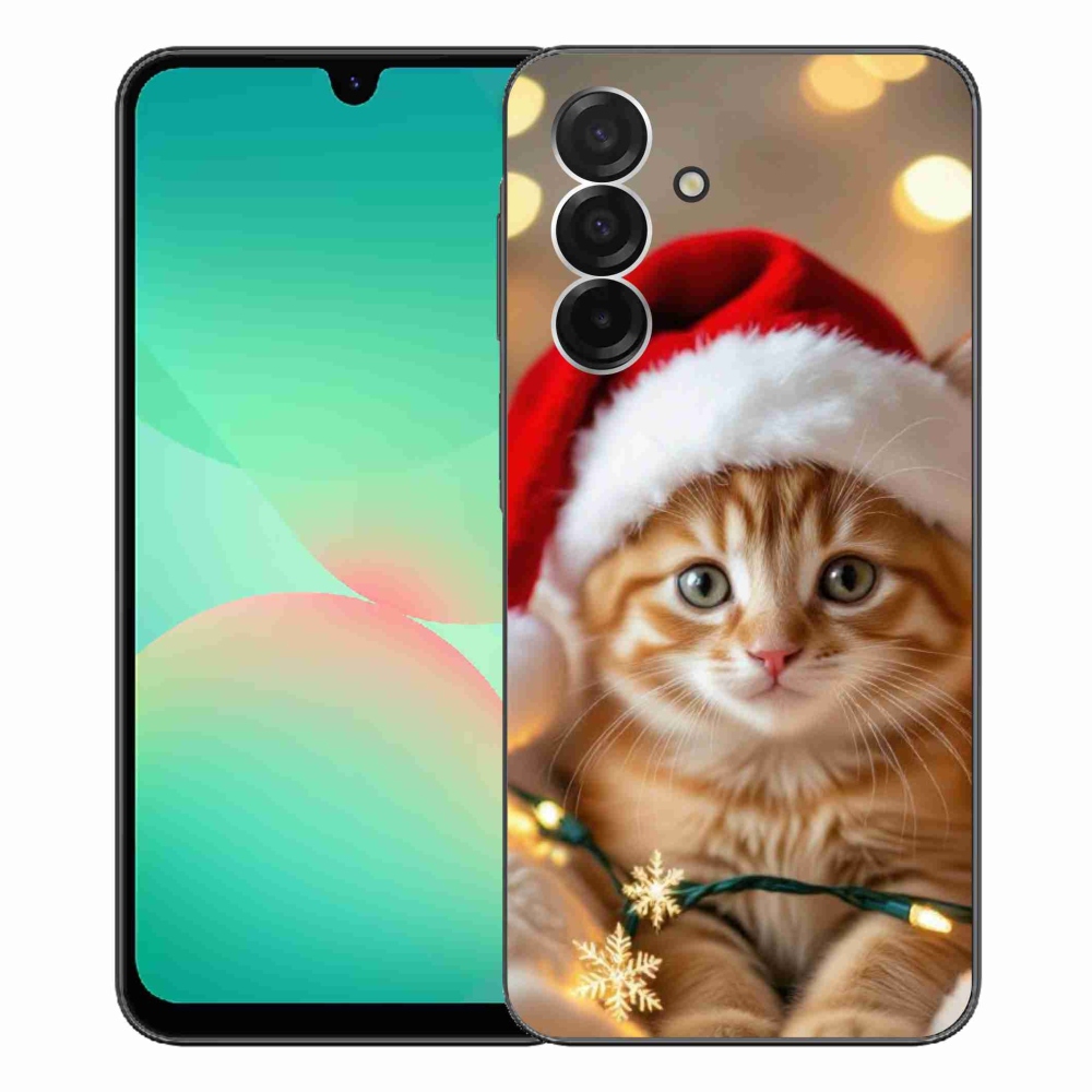 Gélový kryt mmCase na Samsung Galaxy A26 5G - vianočné mačiatko