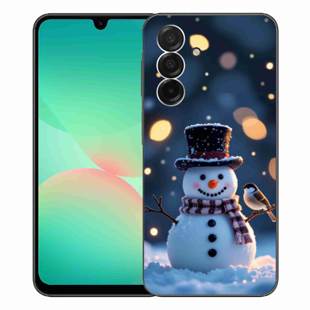 Gélový kryt mmCase na Samsung Galaxy A26 5G - vianočný snehuliak