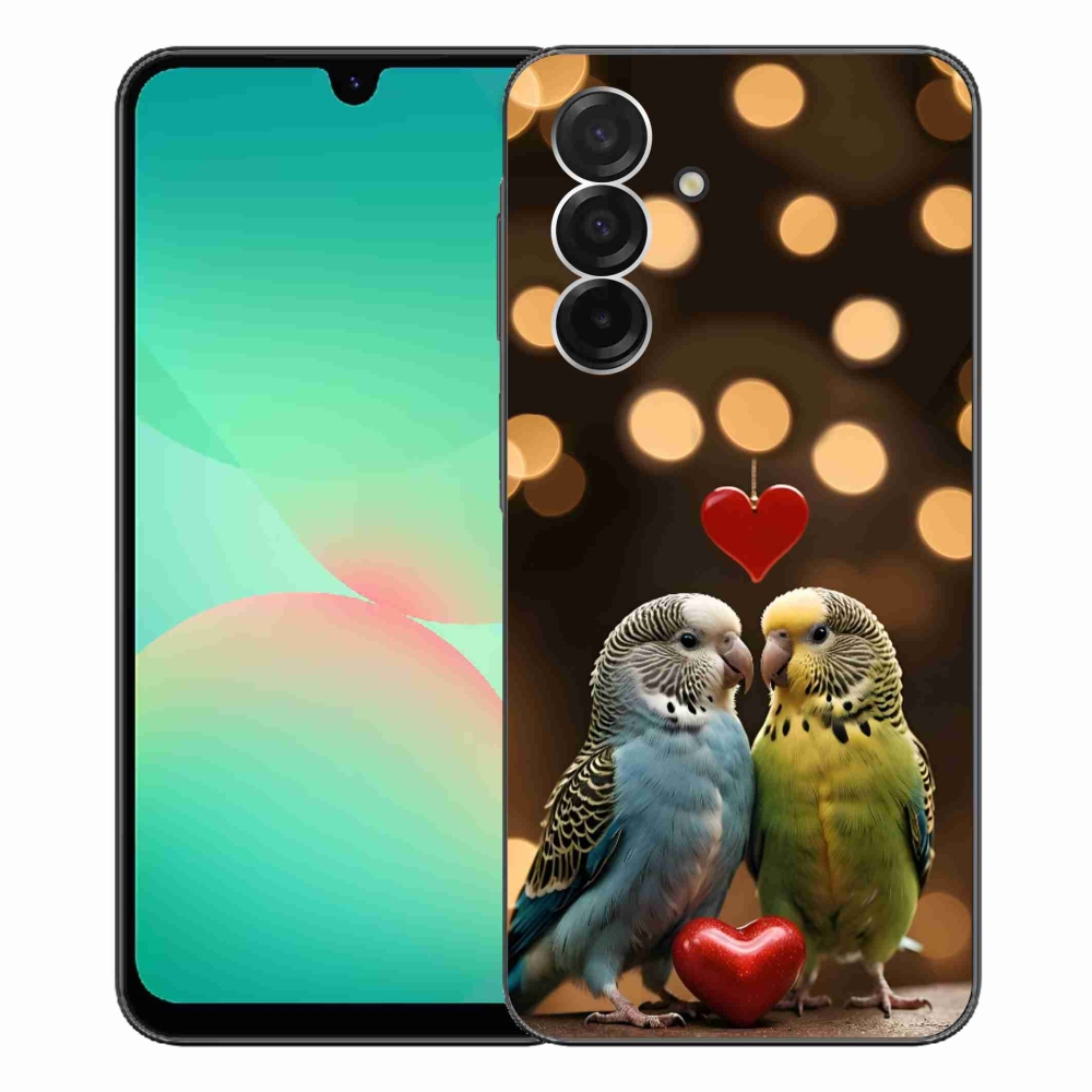 Gélový kryt mmCase na Samsung Galaxy A26 5G - zamilovaní papagáje