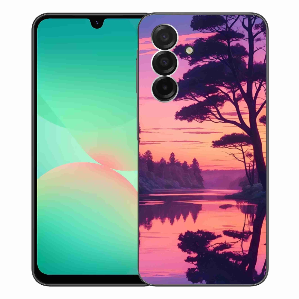 Gélový kryt mmCase na Samsung Galaxy A26 5G - západ slnka nad jazerom