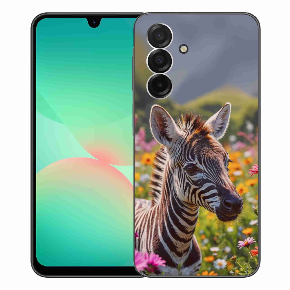 Gélový kryt mmCase na Samsung Galaxy A26 5G - zebra na lúke