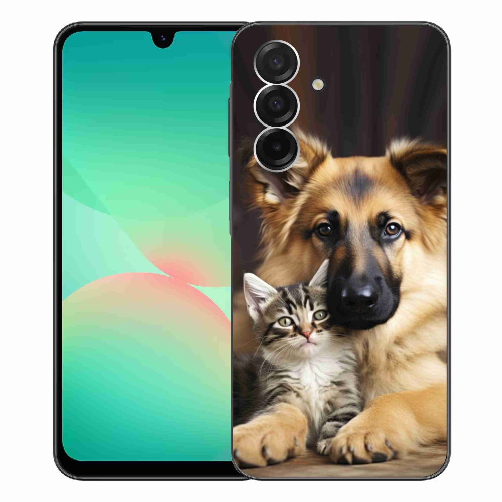 Gélový kryt mmCase na Samsung Galaxy A26 5G - zvieracie priateľstvo