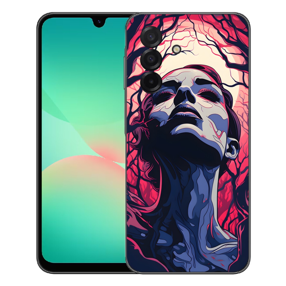 Gélový kryt mmCase na Samsung Galaxy A27 5G - abstraktná tvár