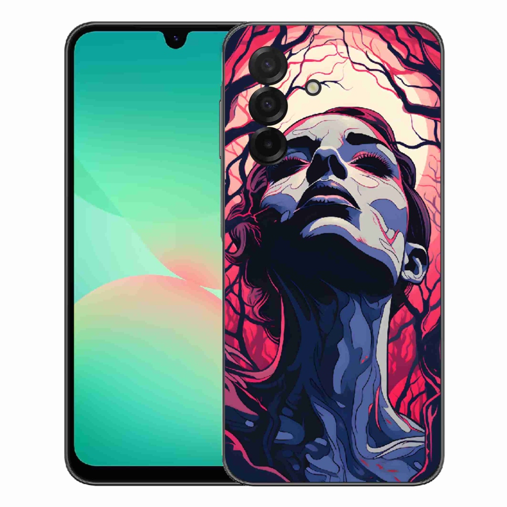 Gélový kryt mmCase na Samsung Galaxy A27 5G - abstraktná tvár