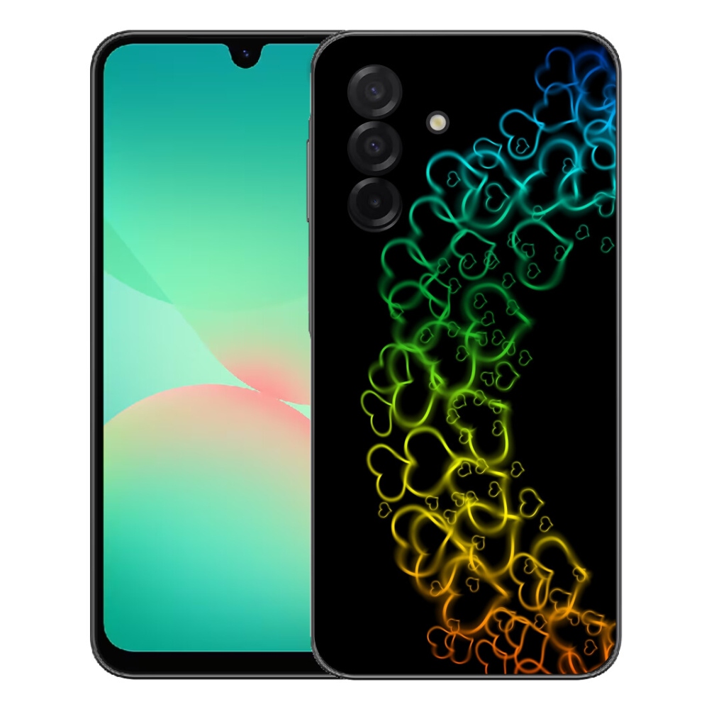 Gélový kryt mmCase na Samsung Galaxy A27 5G - farebné srdiečka