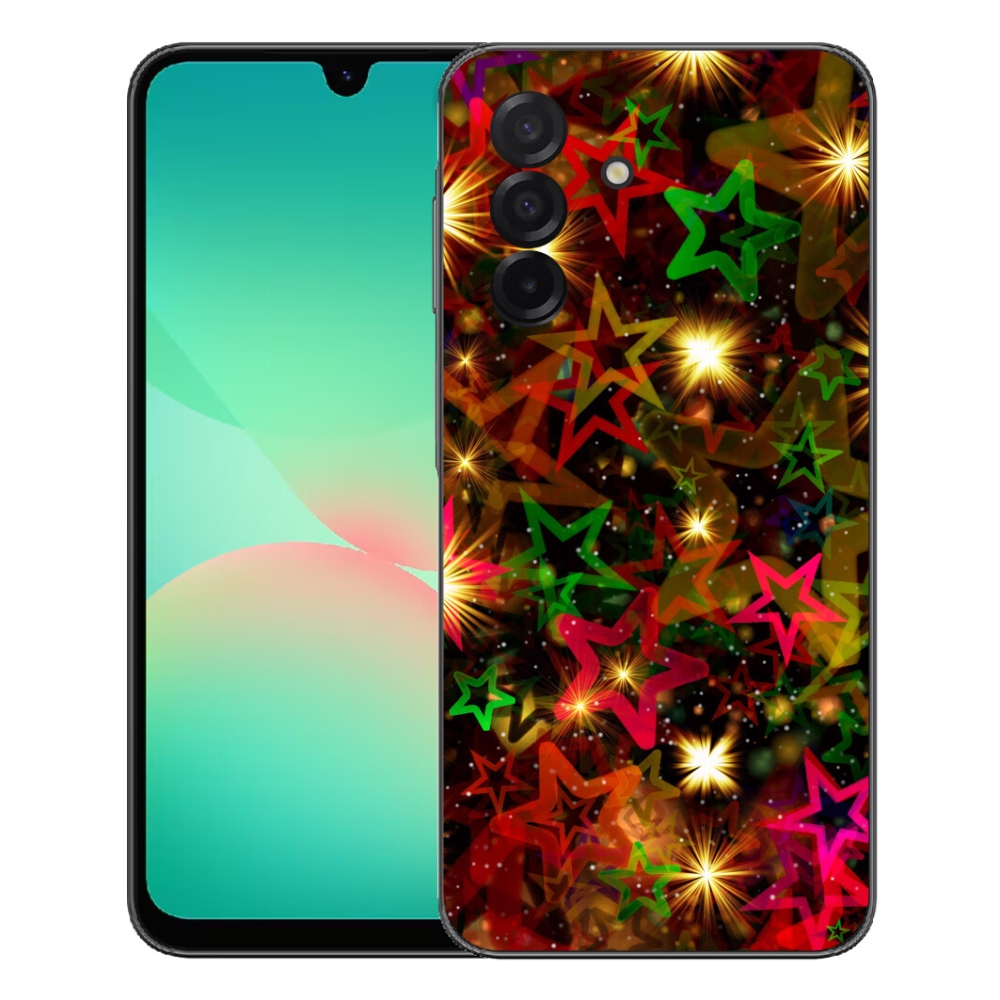 Gélový kryt mmCase na Samsung Galaxy A27 5G - farebné hviezdičky